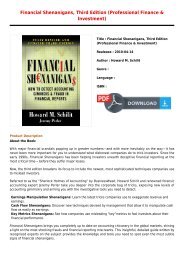 Financial Shenanigans 3rd Edition Pdf
